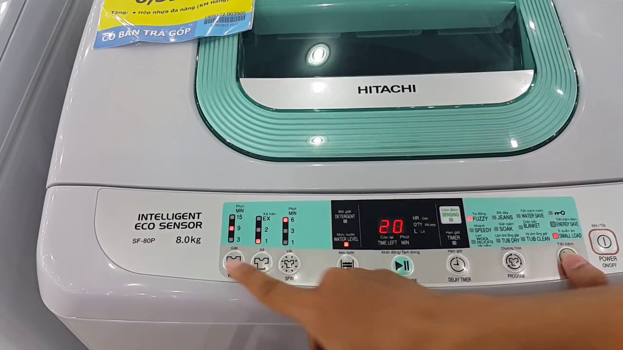 Cách sử dụng máy giặt Hitachi tiết kiệm điện