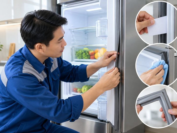 Cách kiểm tra gioăng tủ lạnh bị hở, không hỏng cửa