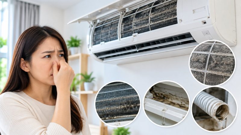 Điều hòa có mùi ẩm mốc: Cách tìm nguyên nhân