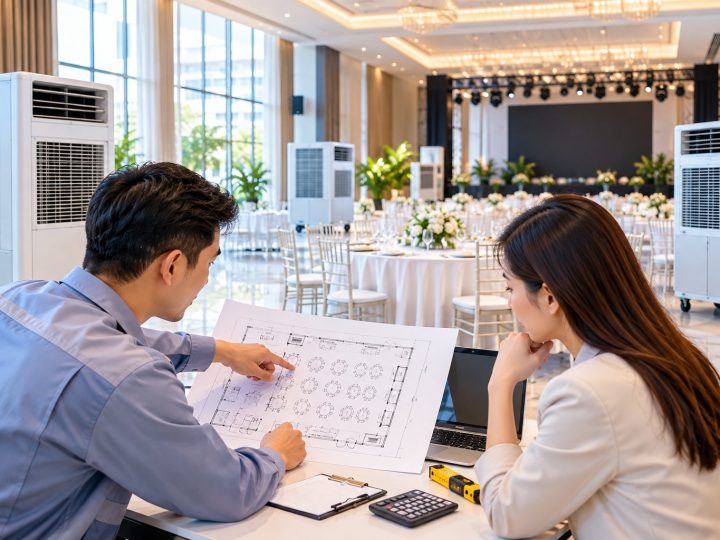 Chọn công suất máy lạnh thuê theo diện tích