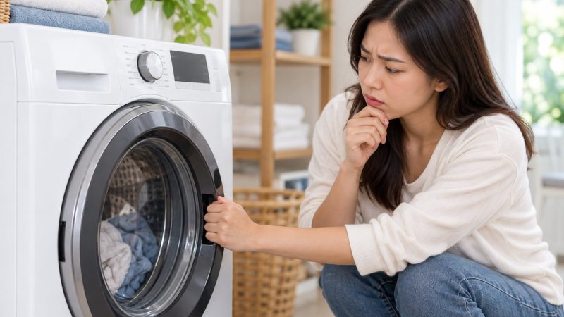 Máy giặt không mở được cửa: Nguyên nhân, cách xử lý