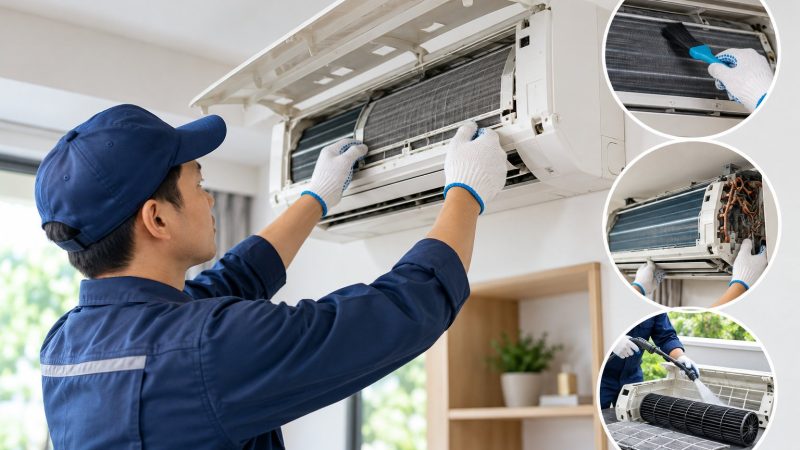 Vệ sinh điều hòa có cần tháo dàn lạnh không?