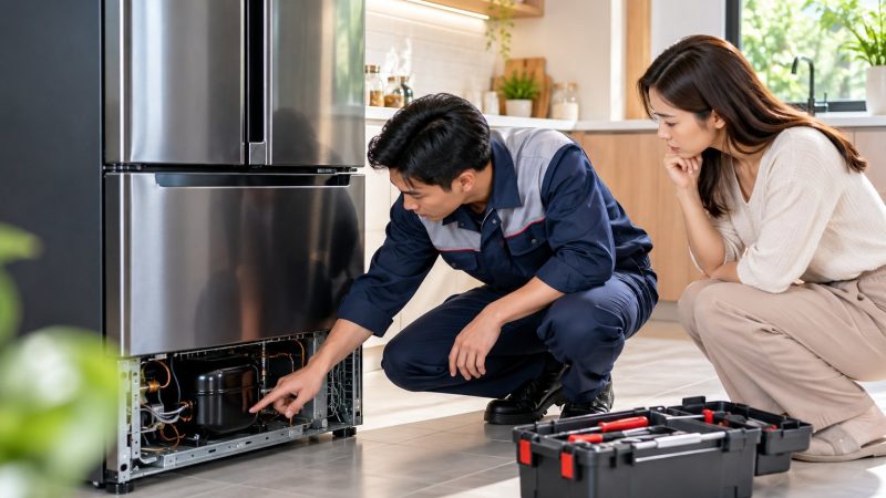 Tủ lạnh Hitachi inverter kêu to: Kiểm tra an toàn