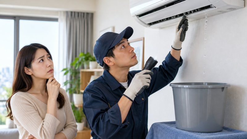 Điều hòa chảy nước trong nhà: Cách kiểm tra an toàn