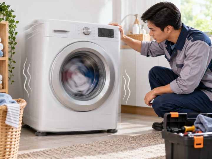 Máy giặt rung lắc mạnh khi vắt: kiểm tra thế nào?
