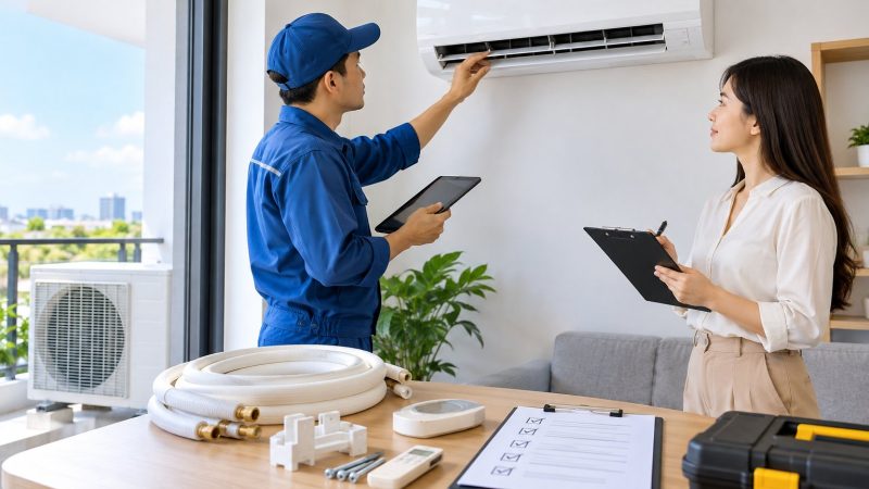 Checklist bàn giao máy lạnh thuê: Kiểm tra từ A–Z