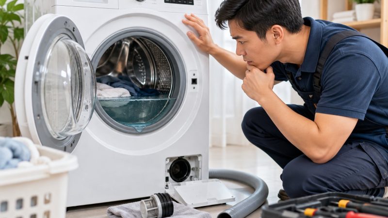Máy giặt không xả nước: Cách kiểm tra an toàn
