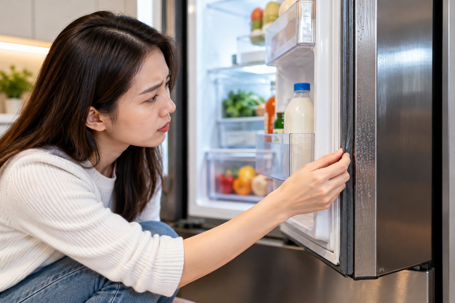 Ảnh minh hoạ: Tủ lạnh chảy nước ra sàn: Cách kiểm tra an toàn
