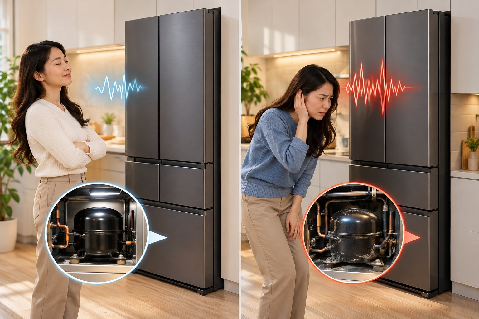 Ảnh minh hoạ: Tủ lạnh Hitachi inverter kêu to: Kiểm tra an toàn