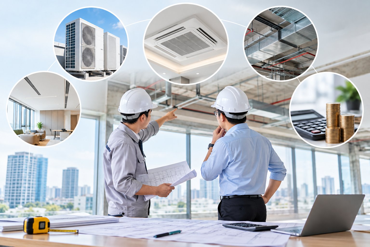 Ảnh minh hoạ: Dự toán máy lạnh công trình gồm những gì?