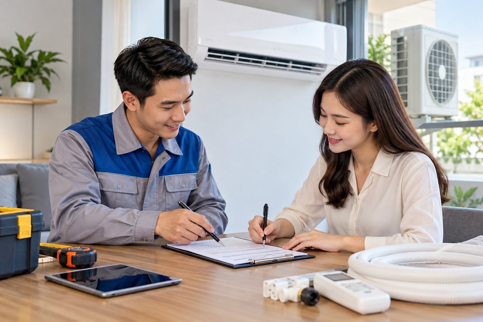 Ảnh minh hoạ: Checklist bàn giao máy lạnh thuê: Kiểm tra từ A–Z