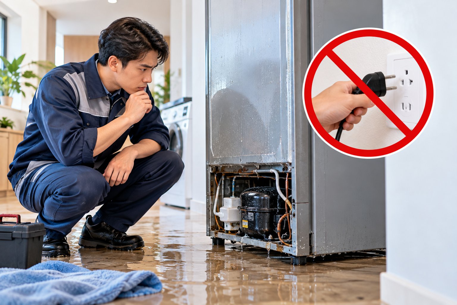 Ảnh minh hoạ: Thiết bị điện lạnh bị ngập nước: Cách xử lý an toàn