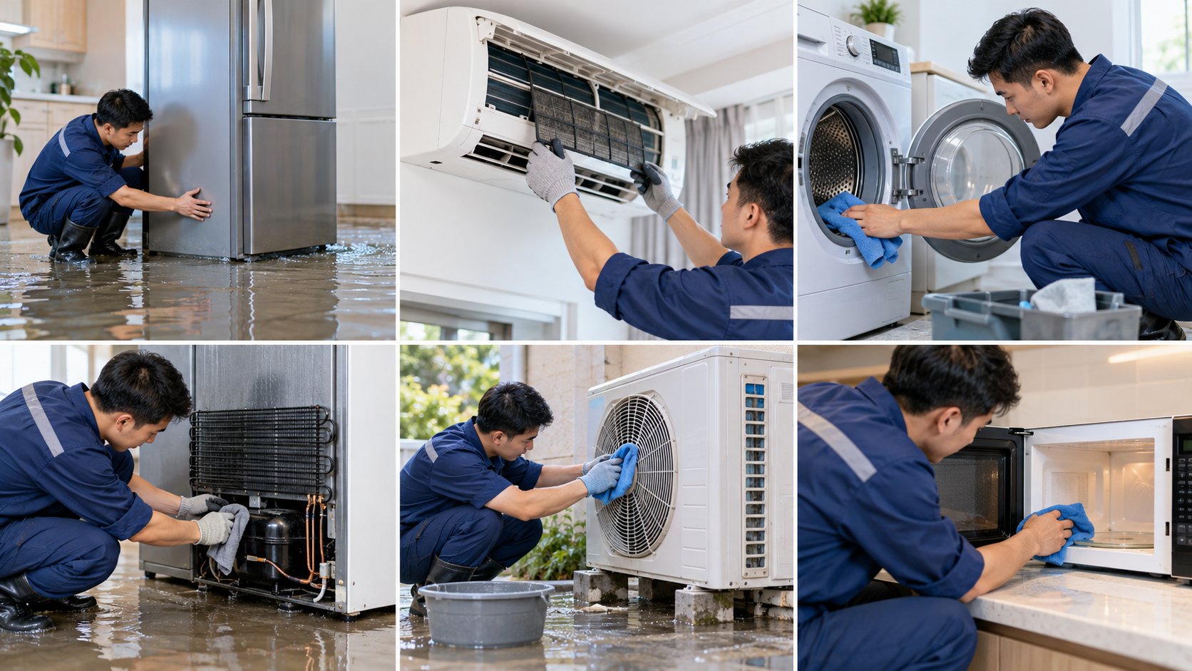 Ảnh minh hoạ: Thiết bị điện lạnh bị ngập nước: Cách xử lý an toàn