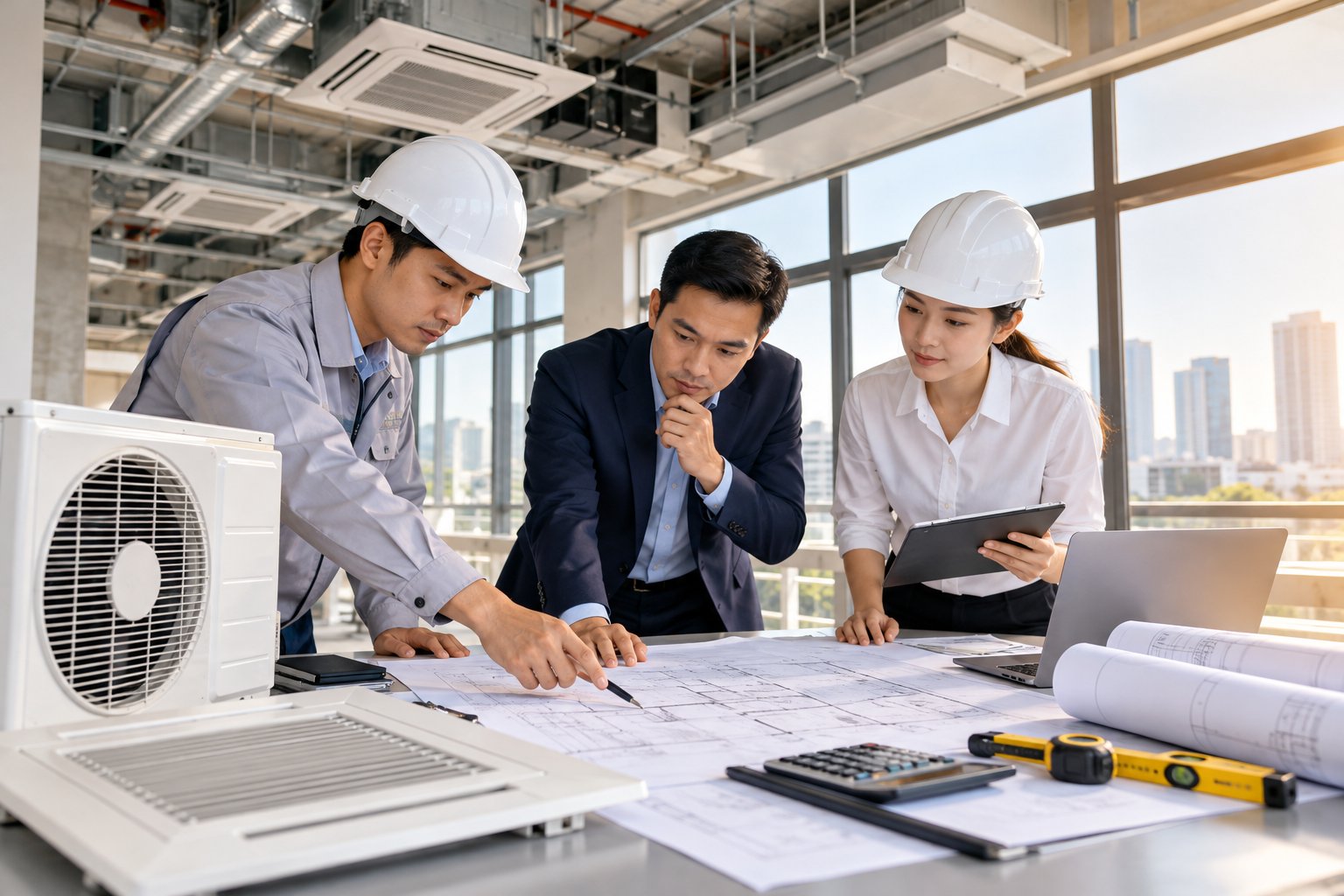 Ảnh minh hoạ: Dự toán máy lạnh công trình gồm những gì?