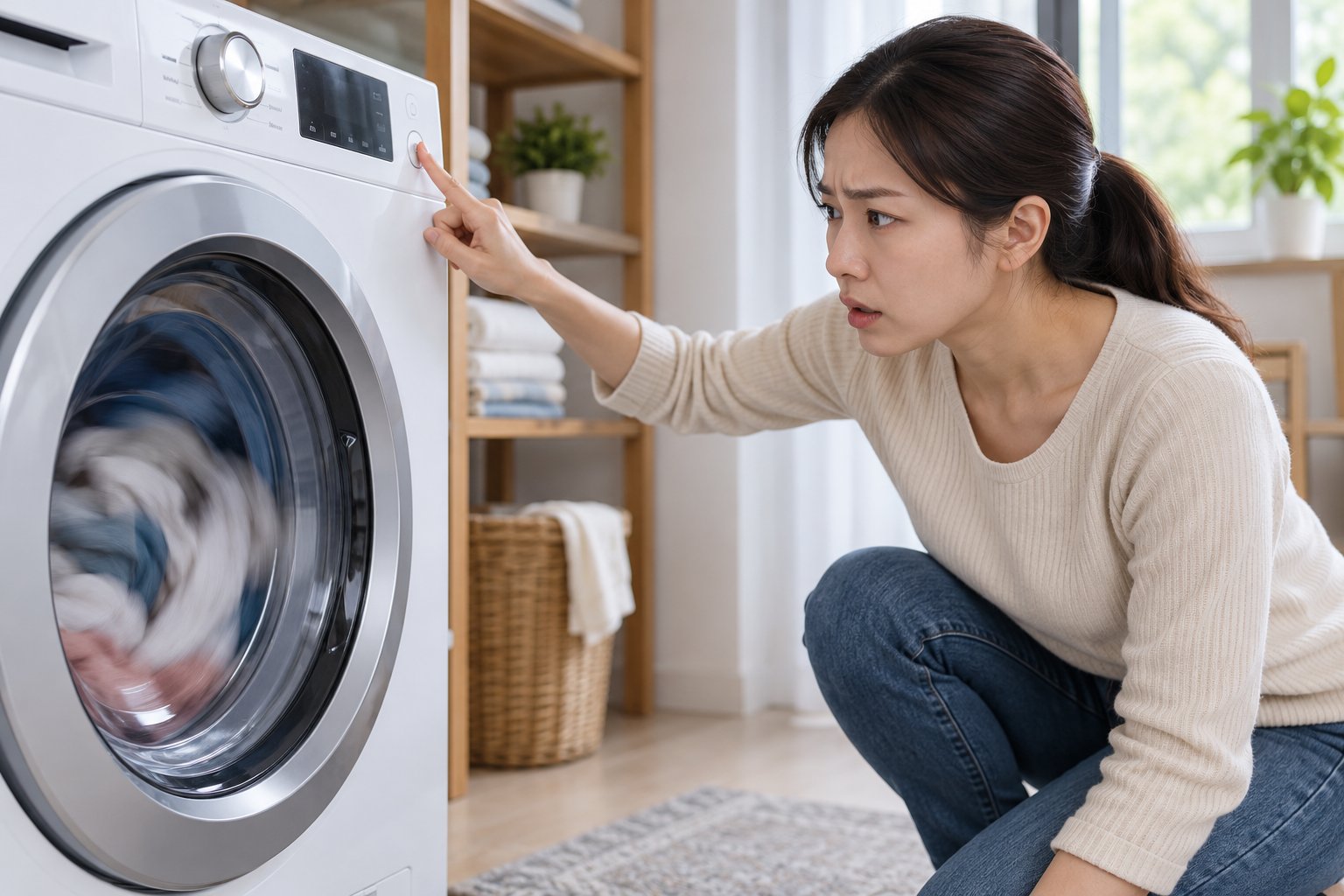 Ảnh minh hoạ: Máy giặt rung lắc mạnh khi vắt: kiểm tra thế nào?