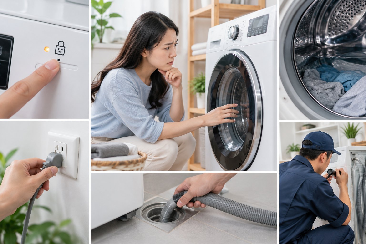 Ảnh minh hoạ: Máy giặt không mở được cửa: Nguyên nhân, cách xử lý