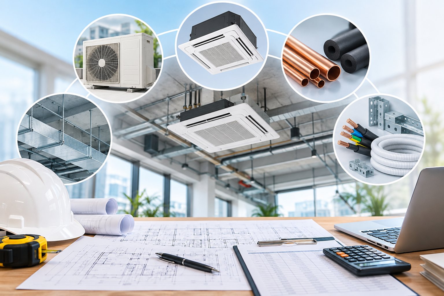 Ảnh minh hoạ: Dự toán máy lạnh công trình gồm những gì?