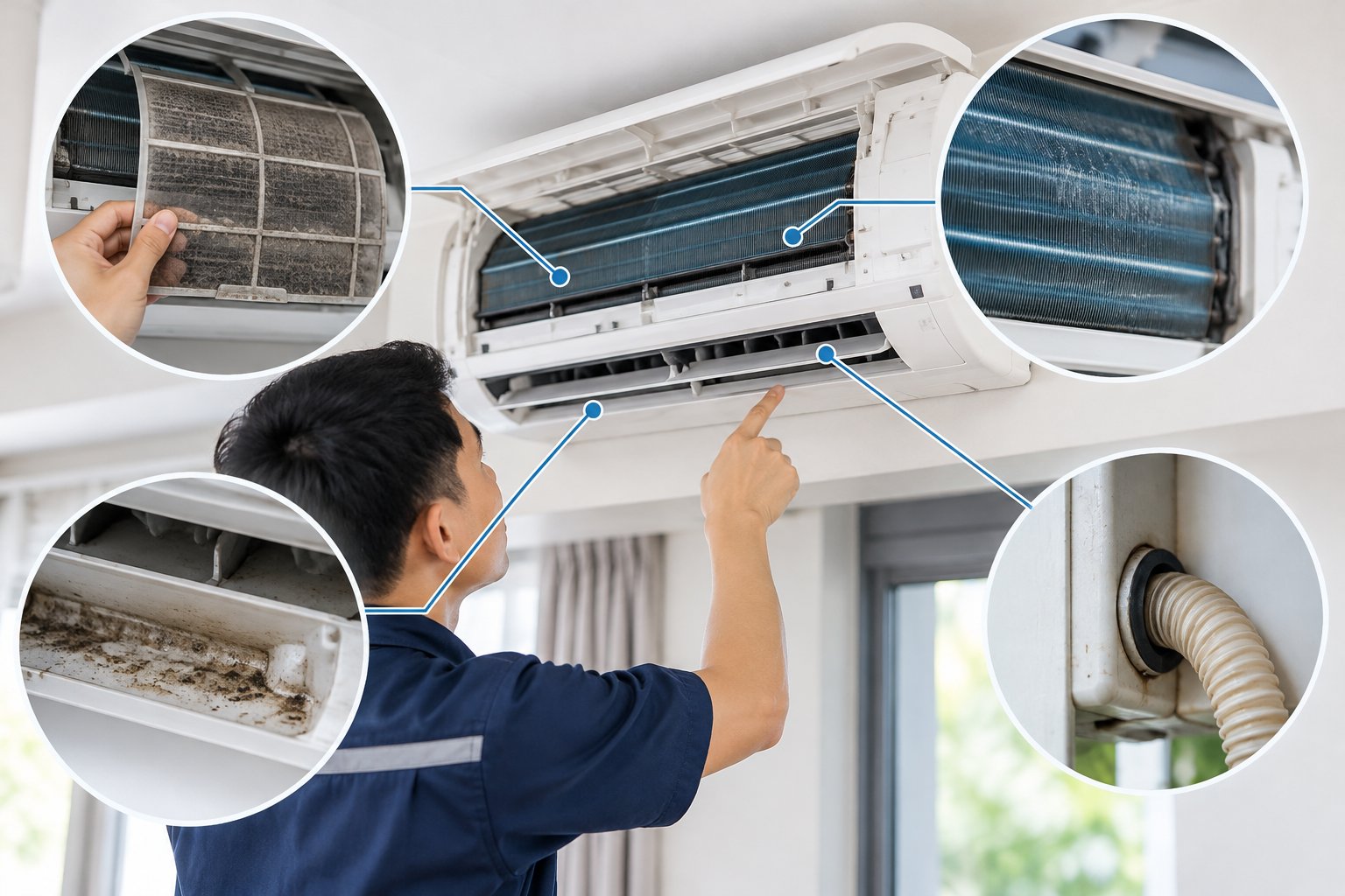 Ảnh minh hoạ: Điều hòa có mùi ẩm mốc: Cách tìm nguyên nhân