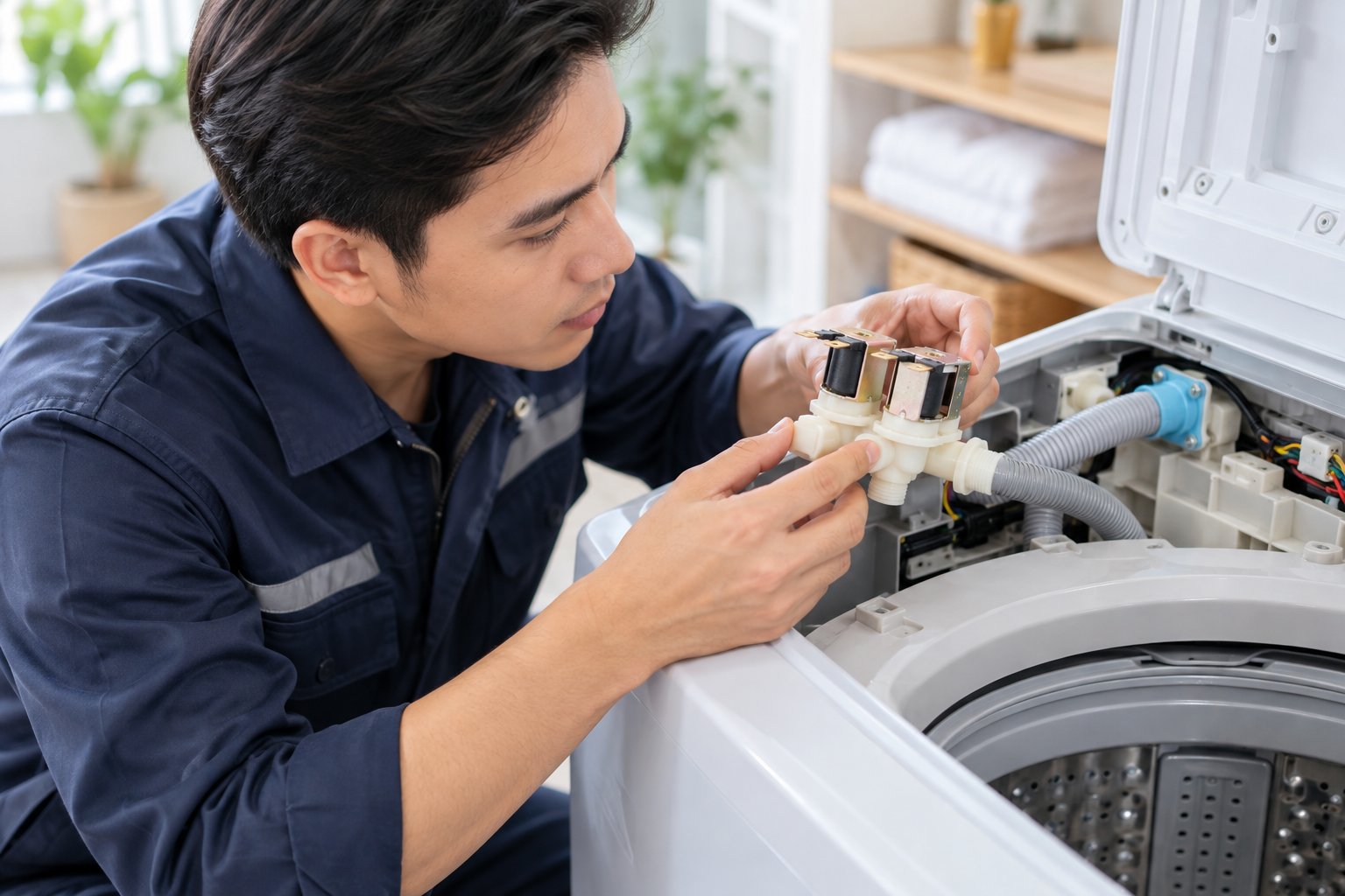 Ảnh minh hoạ: Máy giặt cấp nước liên tục: Phân biệt và xử lý