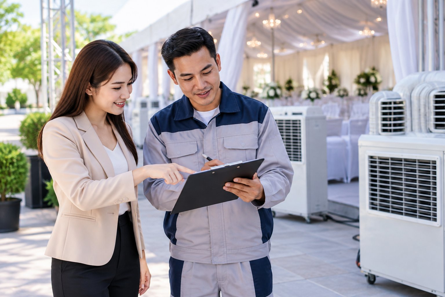 Ảnh minh hoạ: Thuê máy lạnh cho sự kiện cần khảo sát gì?