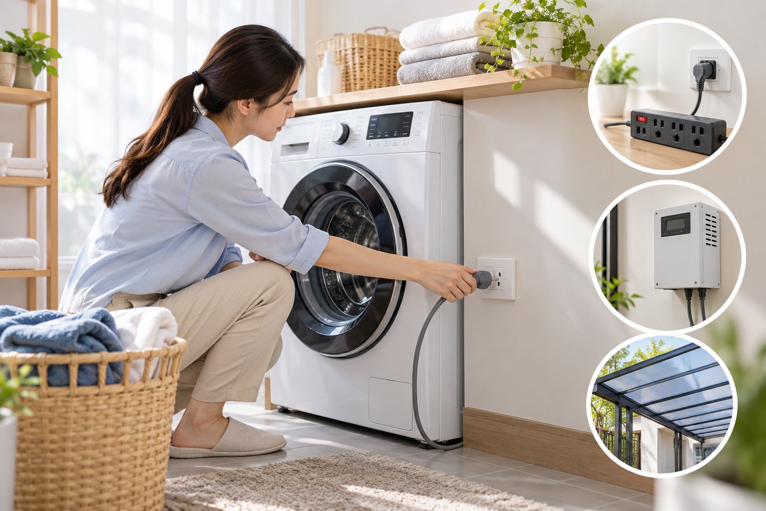 Ảnh minh hoạ: Máy giặt đang giặt bị mất điện: Cách xử lý an toàn